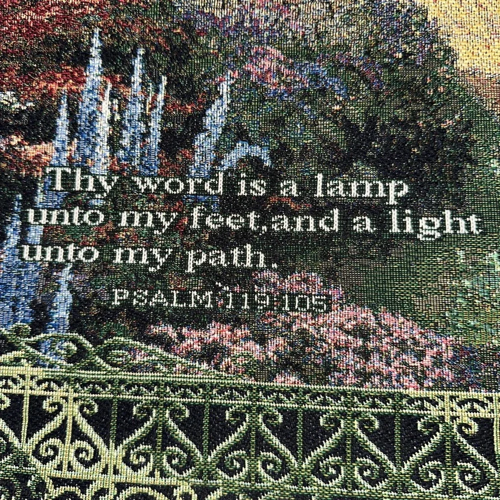 Thomas Kinkade Tapestry Painter Of Light Wall hanging 39